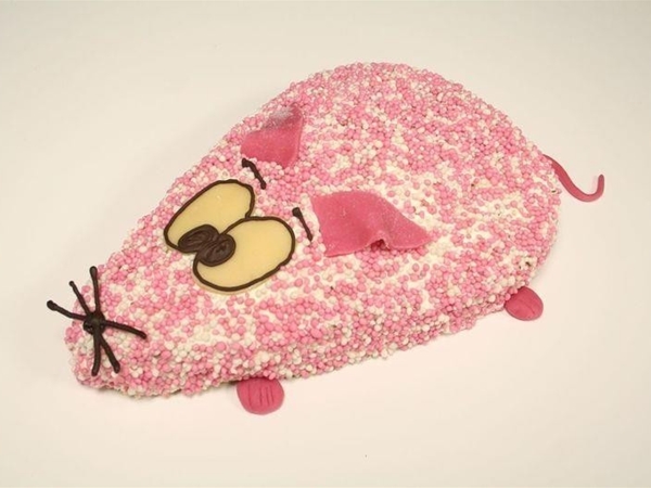 Geboorte muistaart blauw/rose