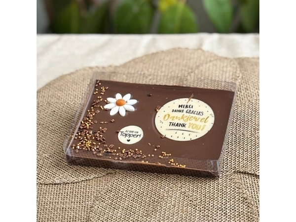 Luxe chocolade tablet Bedankt